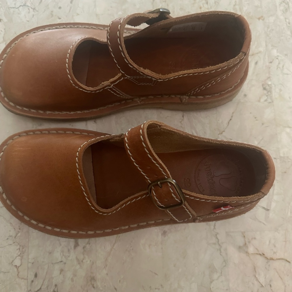 Duckfeet Himmerland Leather Mary Jane Shoes Size 39 8.5